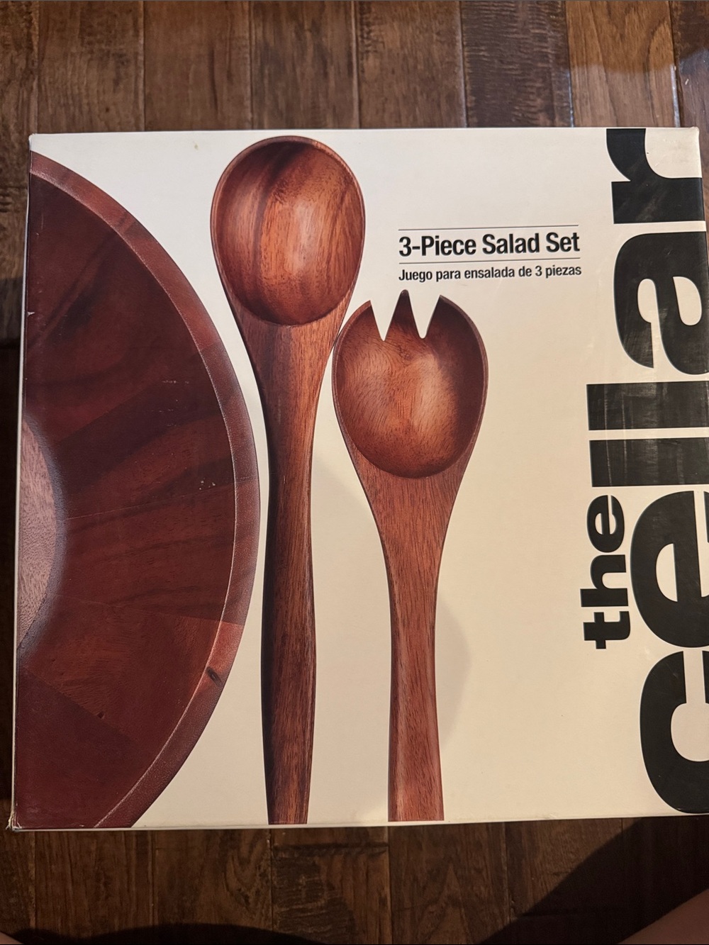 The Cellar 3-Piece Wooden Salad Serving Set
